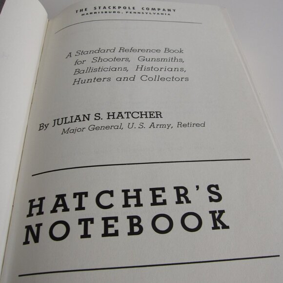 Hatchers Notebook by Julian S Hatcher Third Edition Second Printing 1966 HC DJ - Picture 6 of 8
